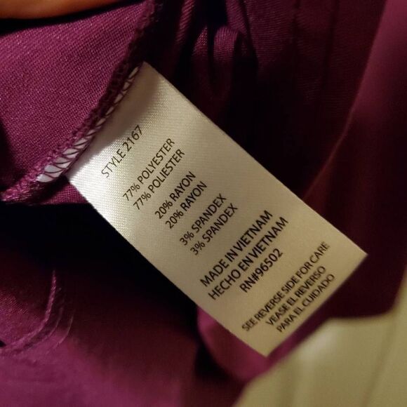 NWT The Purple Label Jane Top Scrubs Size XL - Picture 6 of 7